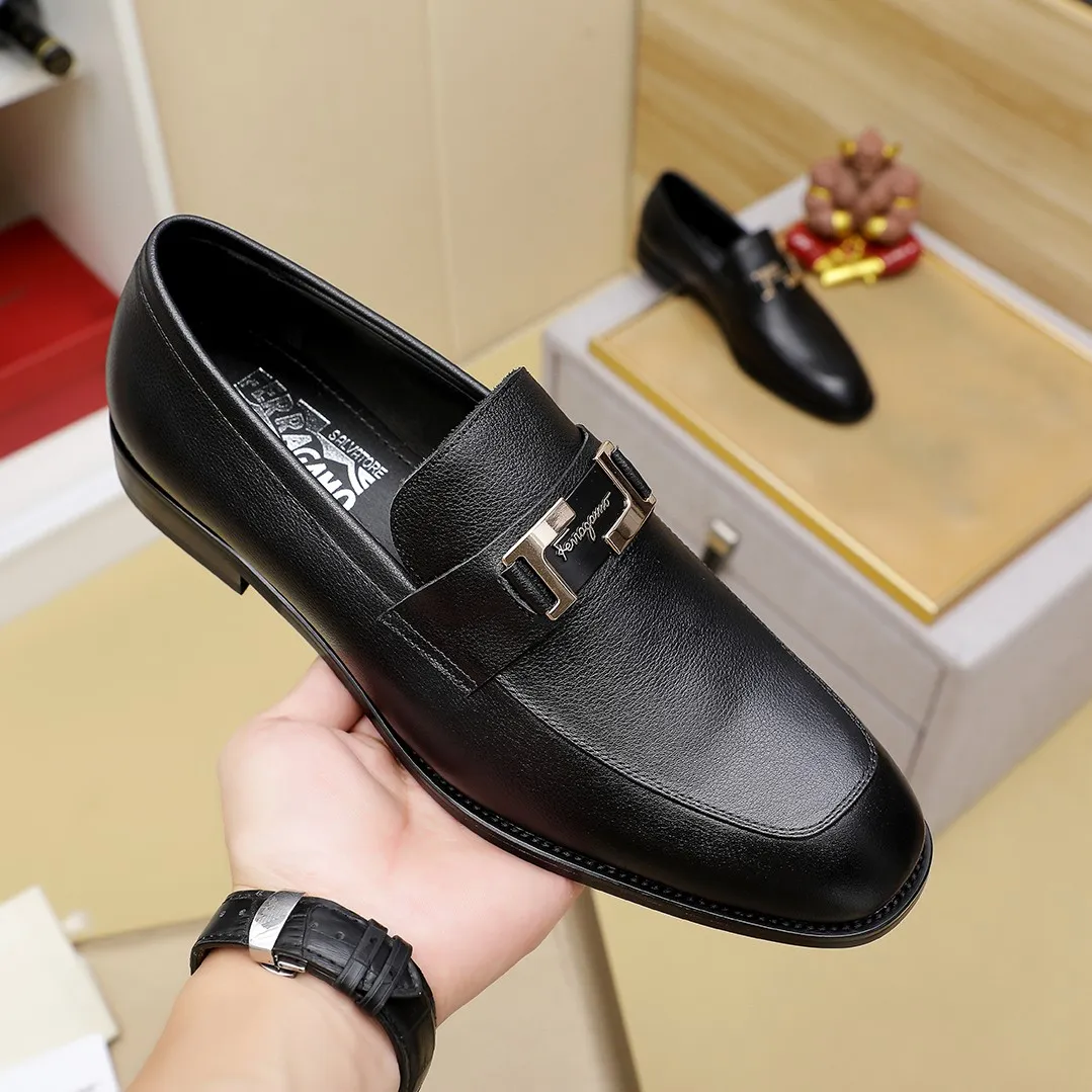 Men's shoes💰460🕷🕷[Ferragamo] Ferragamo's top men's business leather shoes💯Original copy of the official website, the upper is made of imported official website 1:1 material🍁Italian imported cowhide🇮🇹Imported cowhide lining. It’s definitely not made with ordinary craftsmanship, it’s the model used by celebrities! The factory’s craftsmanship is designed to create the most perfect shoes for trendy men! Colors available! Code number 38-44 (45.46 customized)......